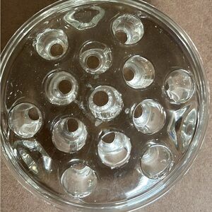 Vintage glass flower frog